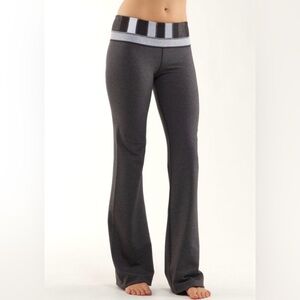 Lululemon Reversible Groove Pant - 
Heathered Deep Coal / Quilting Winter 4